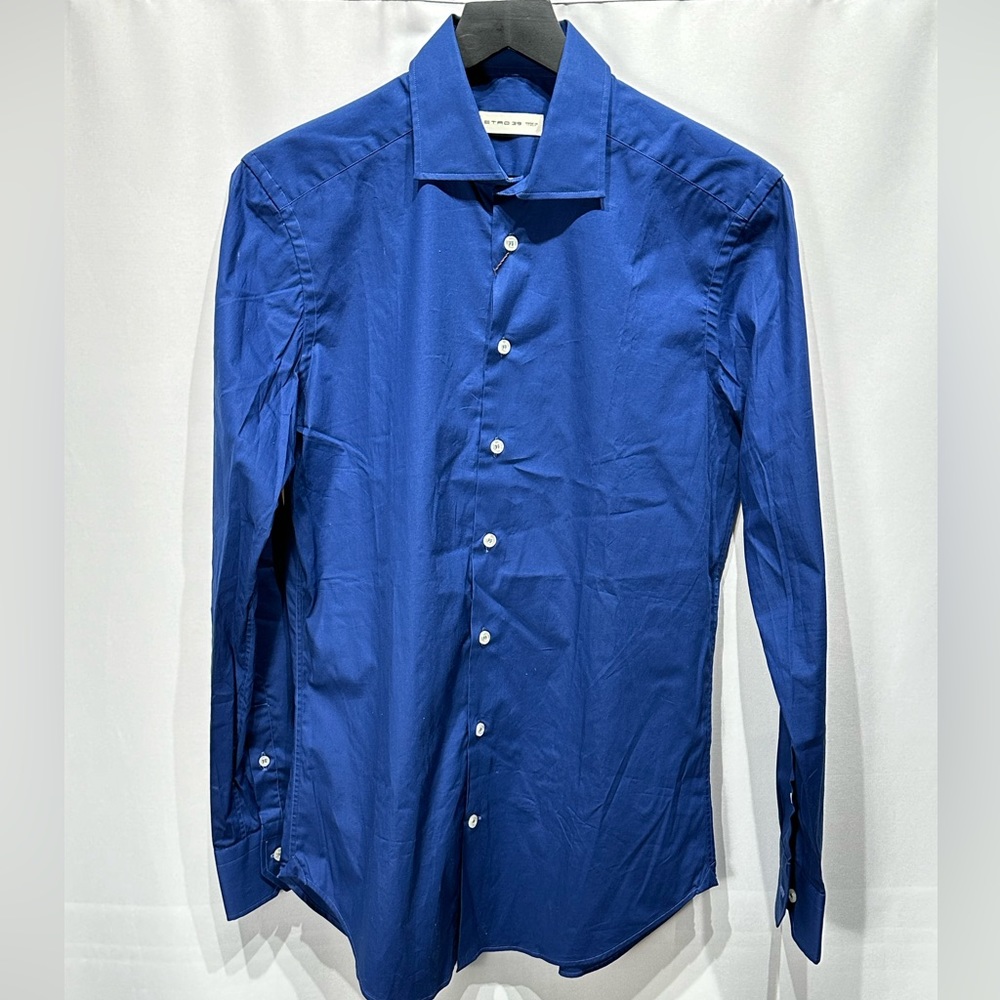 ETRO Men’s Solid Blue 11451-6450 Shirt